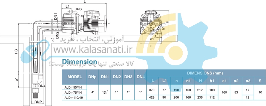 پمپ جتی با مکش بالا Leo - لیو (AJDm)