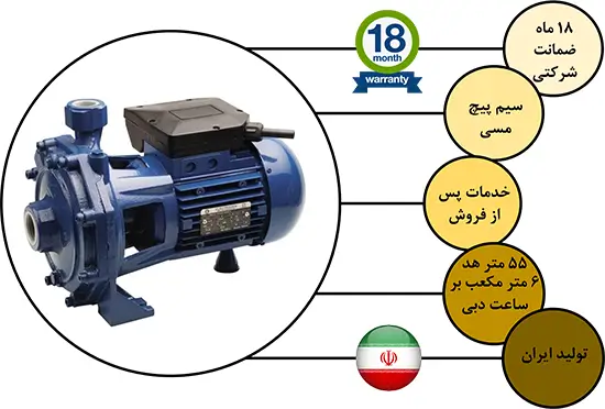 پمپ 2 اسب دو پروانه الکتروژن