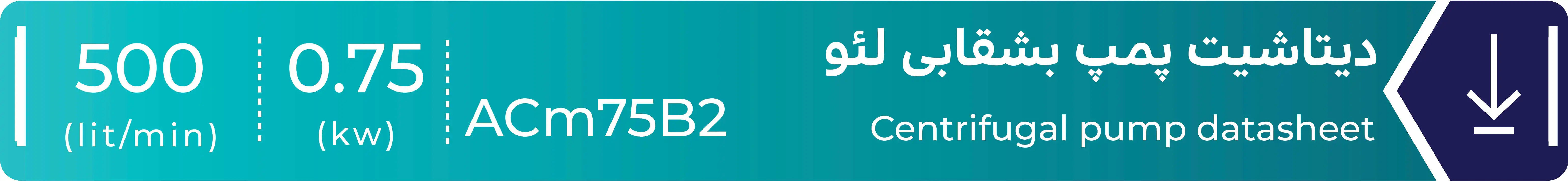 دیتاشیت پمپ بشقابی مدل ACm75B2