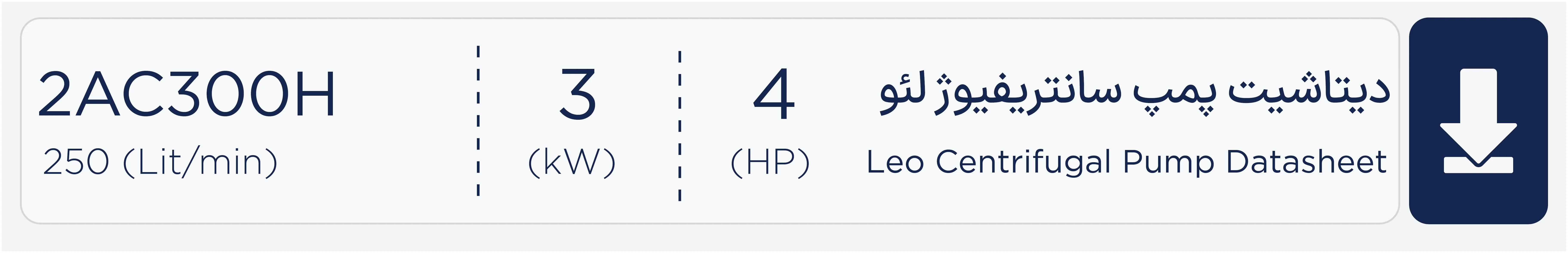 دیتاشیت پمپ بشقابی مدل 2 AC300H