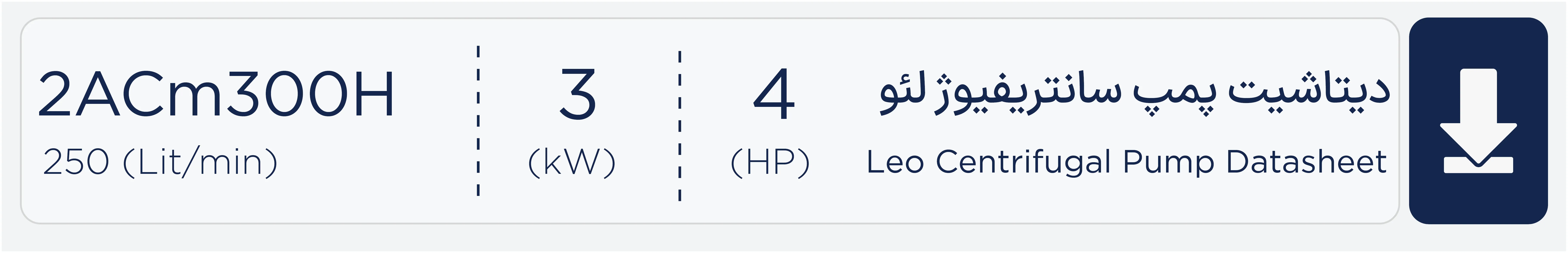 دیتاشیت پمپ بشقابی مدل 2 ACm300H