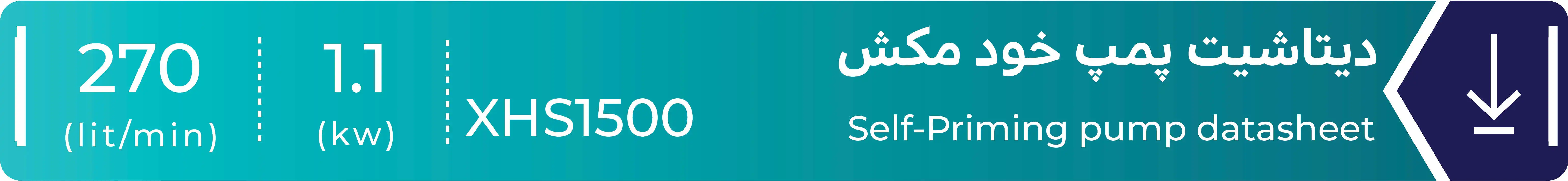 دیتاشیت پمپ خودمکش لئو مدلXHS1500