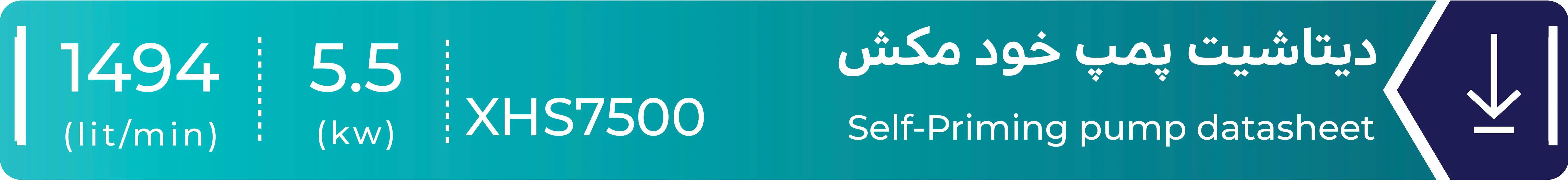 دیتاشیت پمپ خودمکش لئو مدل XHS7500