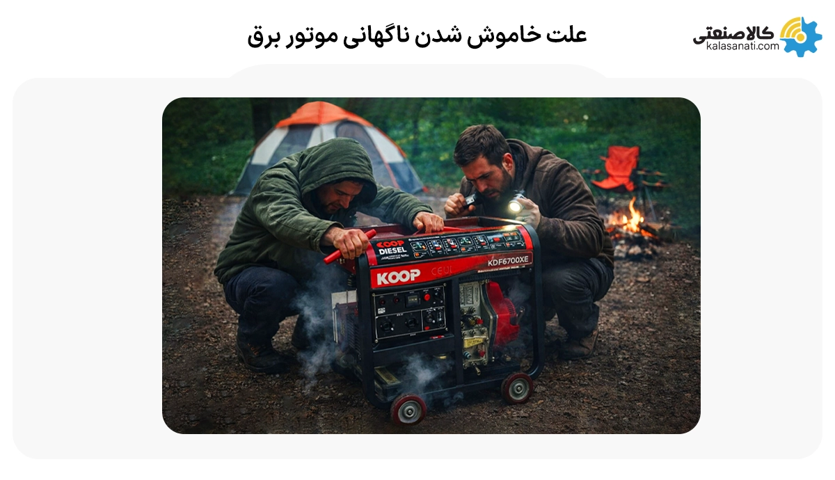 علت خاموش شدن ناگهانی موتور برق