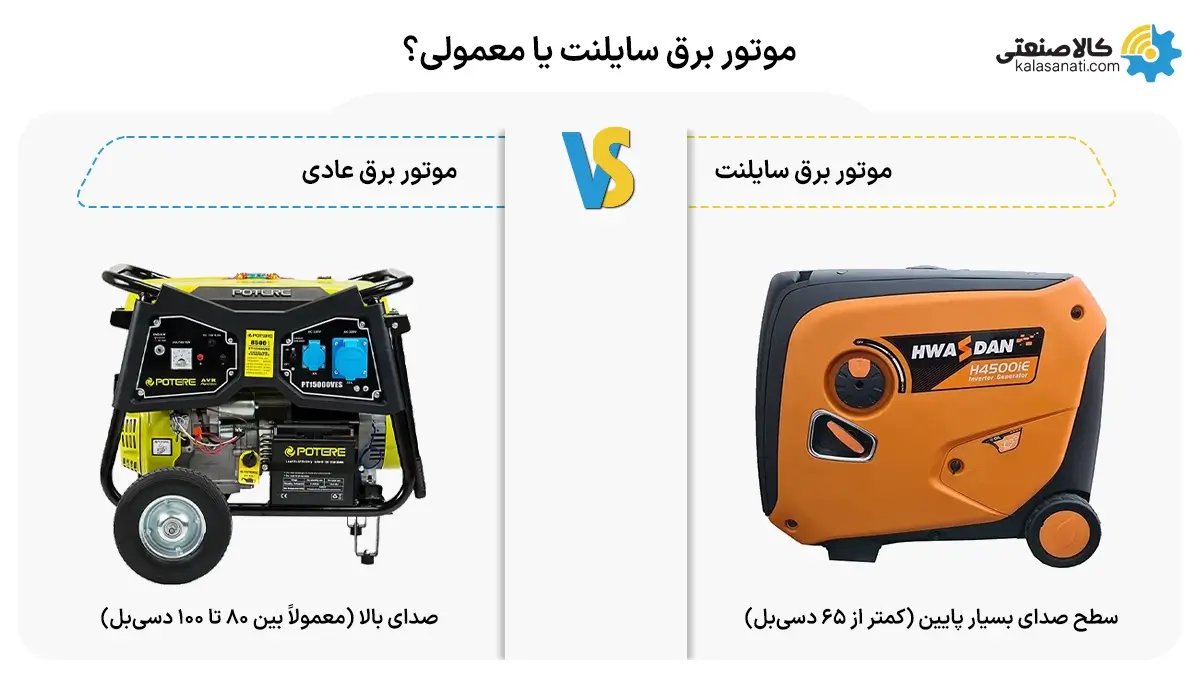 موتور برق سایلنت با معمولی؟