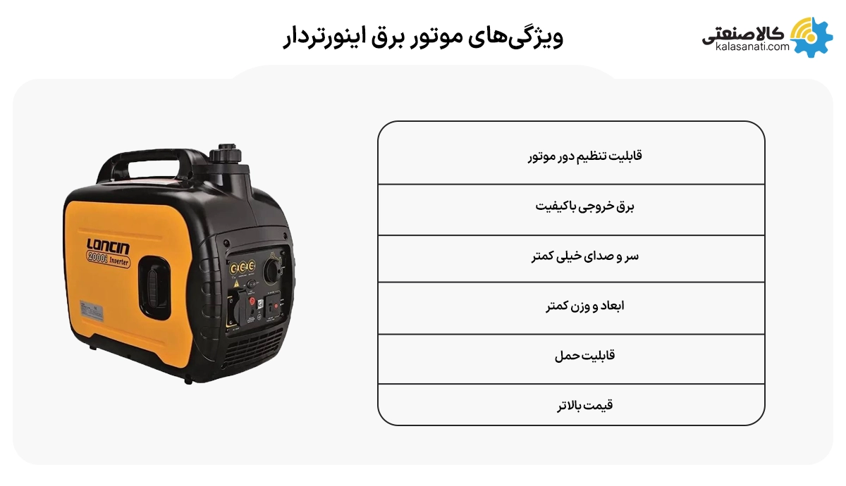 ویزگی های موتور برق اینورتردار
