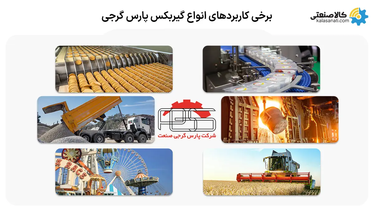 برخی کاربردهای انواع گیربکس پارس گرجی