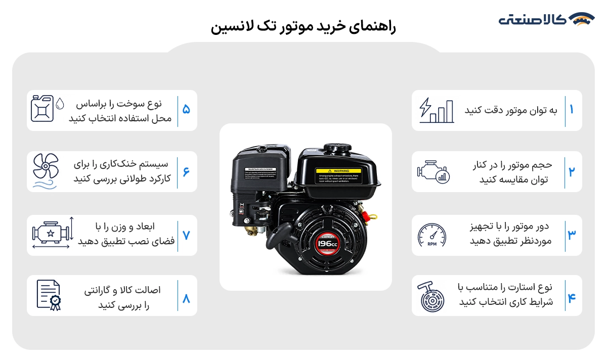 راهنمای خرید موتور تک لانسین