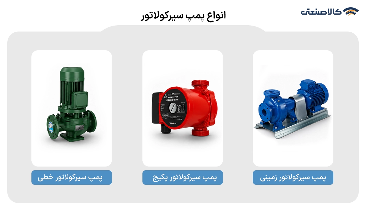 انواع پمپ سیرکولاتور