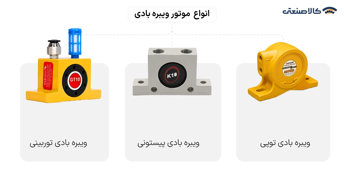 انواع موتور ویبره بادی
