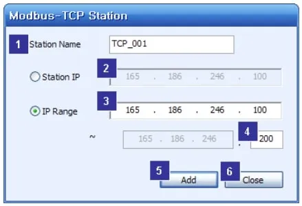 اضافه کردن درایو با حالت Modbus-TCP