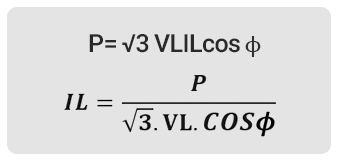 محاسبه جریان الکتروموتور سه فز