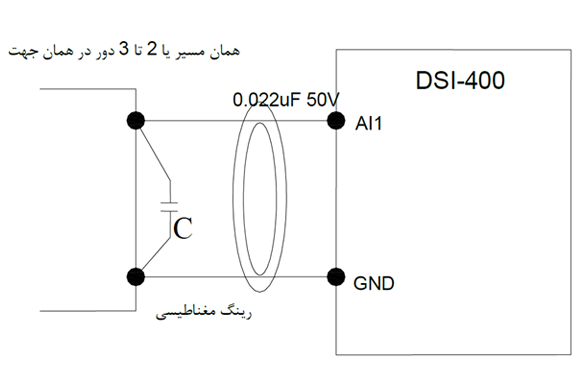 سیم کشی پردازش ترمینال ورودی آنالوگ