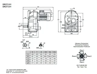 گیربکس هلیکال آویز Yilmaz ایلماز 2.2KW سری DR 