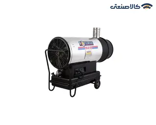 کوره‌ هوای‌گرم گازوئیلی‌ دودکش‌ دار دوموتوره‌ باکدار برند نیرو تهویه البرز 2ELB-120