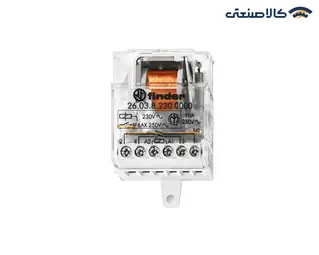 رله ضربه ای finder (فیندر) 10 آمپر (یک باز - یک بسته) با بوبین 230VAC سری 2603.8.230