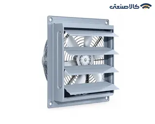 هواکش صنعتی سه فاز 40 سانت ایلکا پروانه پلاستیکی دمپردار برند خزرفن ECI-ILKA-400-4T
