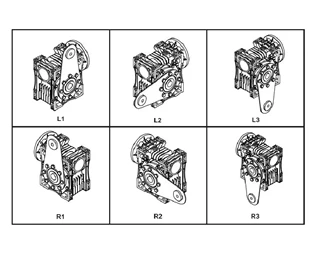 گیربکس حلزونی ایلماز کتابی سایز 50 سری ET