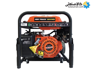 موتور برق بنزینی استارتی تک فاز 3.8 کیلووات هیرو پاور KM9500E2