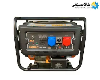 موتور برق بنزینی استارتی سه فاز 6 کیلووات کینگ وی K-6000E-T