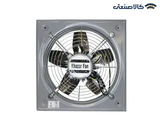 هواکش صنعتی آکسیال تکفاز 60 سانت پروانه استیل خزرفن ECI-SP-600-4S 