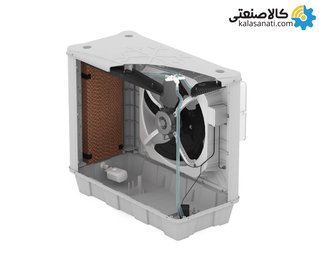 کولر سلولزی پلیمری 4500 پشت پنجره ای نیرو تهویه البرز مدل win4/45F