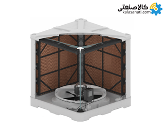 کولر سلولزی پلیمری 25000 پایین زن نیرو تهویه البرز مدل TYPHOON6/250D