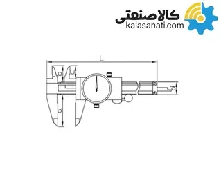 کولیس ساعتی 15 سانتی متر استنلس استیل ASIMETO