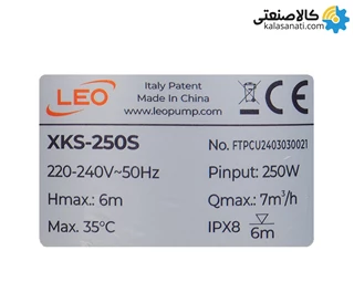 کف کش باغی استیل 6 متری LEO لئو فلوتر دار مدل XKS-250S