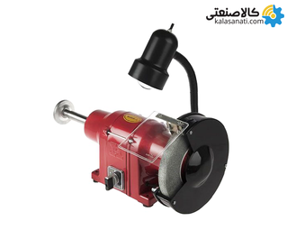 سنگ سنباده رومیزی چراغ دار محک 200 میلیمتر مدل PGD200-3/1L 