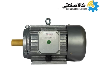 الکتروموتور 4 اسب سه فاز استریم Stream پوسته چدن در قاب بغل