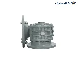گیربکس صنعت سپاهان حلزونی MVF/FC سایز 130 فلنج دار نسبت تبدیل 10 ورودی 38