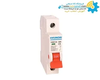کلید مینیاتوری تک پل 16 آمپر هیوندای تیپ HGD 63N/C