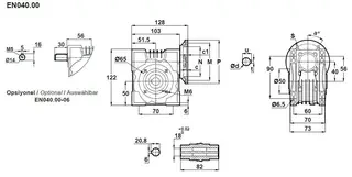 گیربکس حلزونی ایلماز کتابی سایز 40 سری EN