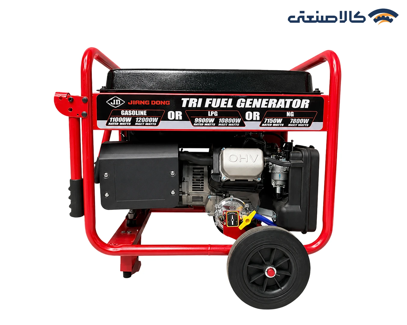 موتور برق سه گانه سوز استارتی تک فاز 12 کیلووات جیانگ دانگ JD12000THEB-A-RC-LPG-NG