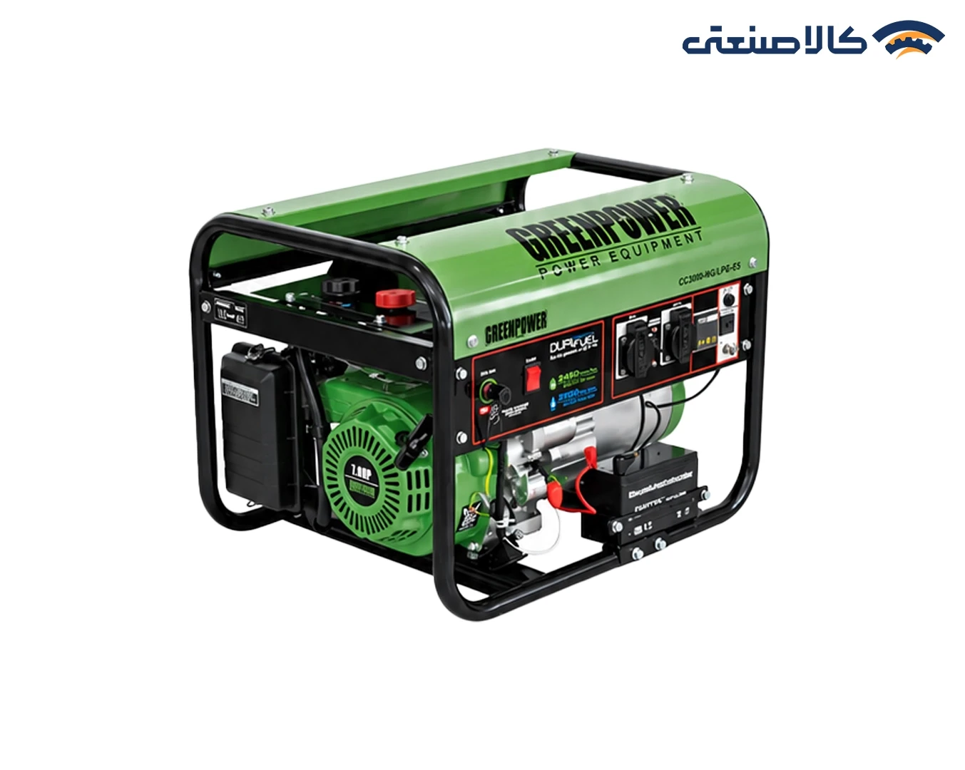موتور برق گازسوز استارتی تک فاز 2.5 کیلووات گرین پاور CC3000-NG/LPG-ES
