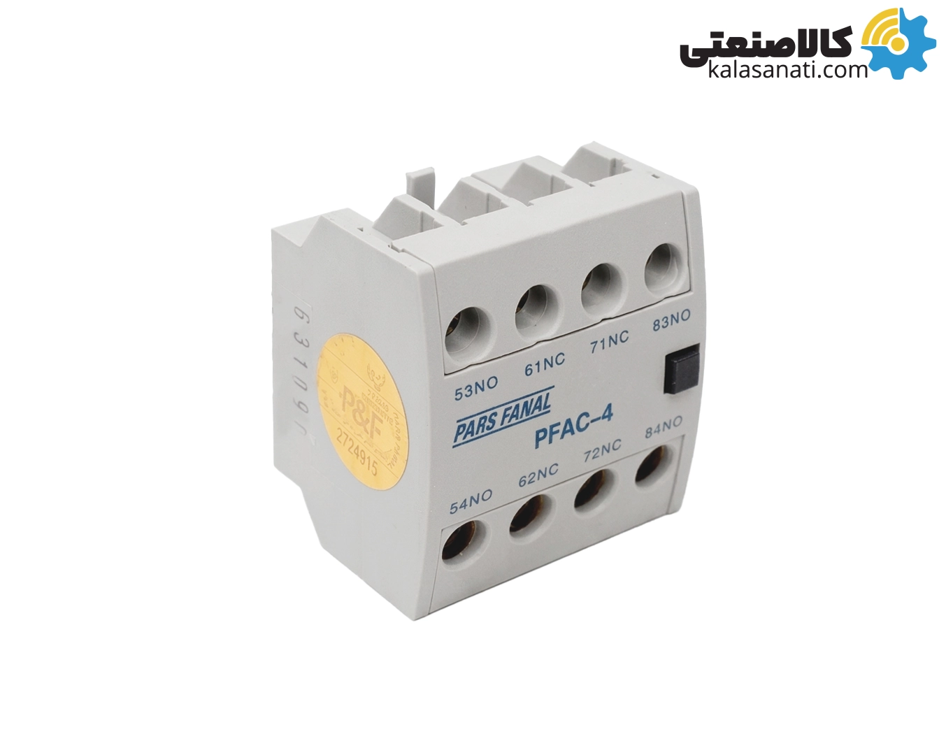 کنتاکت کمکی کنتاکتور  2NO - 2NC پارس فانال سری PFAC-4