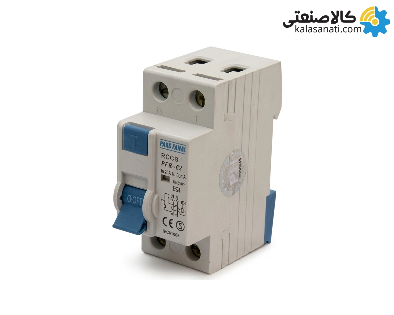 کلید محافظ جان (RCCB) پارس فانال تکفاز 25 آمپر سری PFR - 62