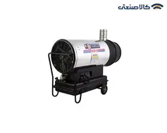کوره‌ هوای‌گرم گازوئیلی‌ دودکش‌ دار دوموتوره‌ باکدار برند نیرو تهویه البرز 2ELB-120