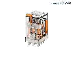 رله شیشه ای finder (فیندر) 10 آمپر 11 پایه (سه کنتاکت) با بوبین 230VAC سری 5533.8.230