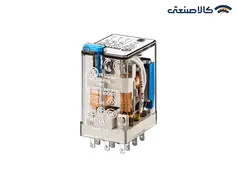رله شیشه ای finder (فیندر) 10 آمپر 11 پایه (سه کنتاکت) با بوبین 24VDC سری 5533.9.024