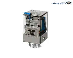 رله شیشه ای finder (فیندر) 10 آمپر 11 پایه (سه کنتاکت) با بوبین 24VDC سری 6013.9.024