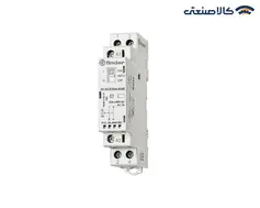کنتاکتور تک فاز (دوپل) سایلنت finder (فیندر) 25 آمپر با بوبین 24VAC/DC سری 2232.0.024