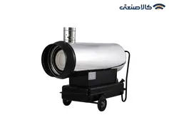 کوره هوای گرم گازوئیلی دودکش دار باکدار نیرو تهویه البرز  QELB-110