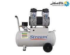 کمپرسور باد بدون روغن 90 لیتری Oil Free استریم