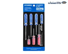 ست پیچ گوشتی دسته کریستالی 7 عددی هیوندای مدل HT-7701