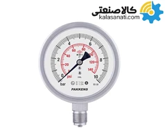 گیج فشار خشک پکنز صفحه 100mm رزوه استیل 304 سری MH100 SF