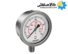 گیج فشار خلاء خشک پکنز رزوه استیل سری MH100