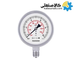 گیج فشار خشک پکنز صفحه 100mm ضدانفجار سری MH100SF