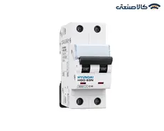 کلید مینیاتوری دو پل 10 آمپر هیوندای تیپ HGD 63N/C